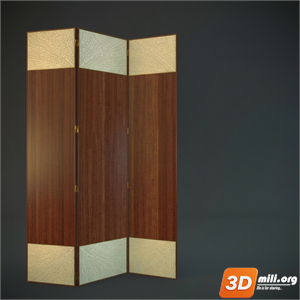 Folding screen Skp Files 